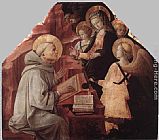 Fra Filippo Lippi The Virgin Appears to St Bernard painting